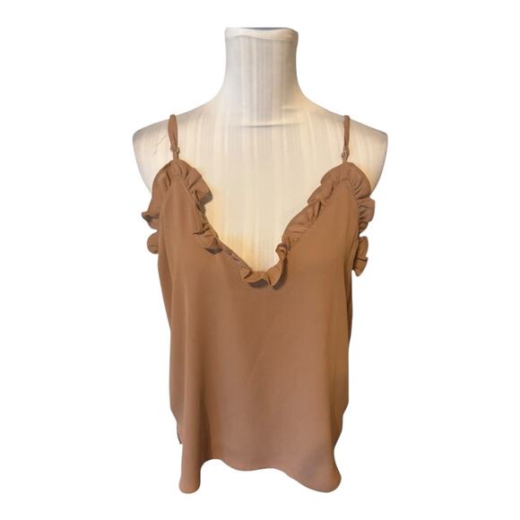 Wishlist Apparel Tan Cami Blouse Size L - Picture 1 of 3